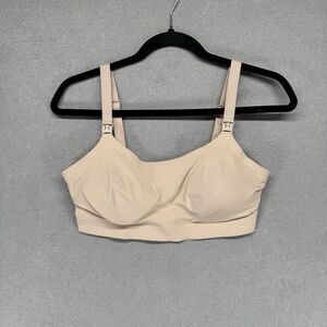 Belly Bandit Bra Size Medium Nude Tan Leak Resistant Nursing Maternity Wire Free
